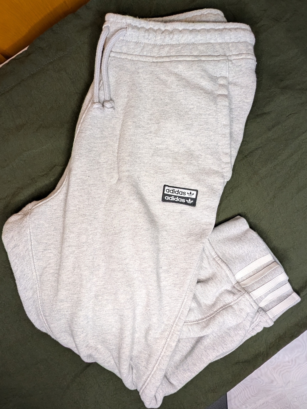 Adidas Light Gray Women's Fleece Joggers